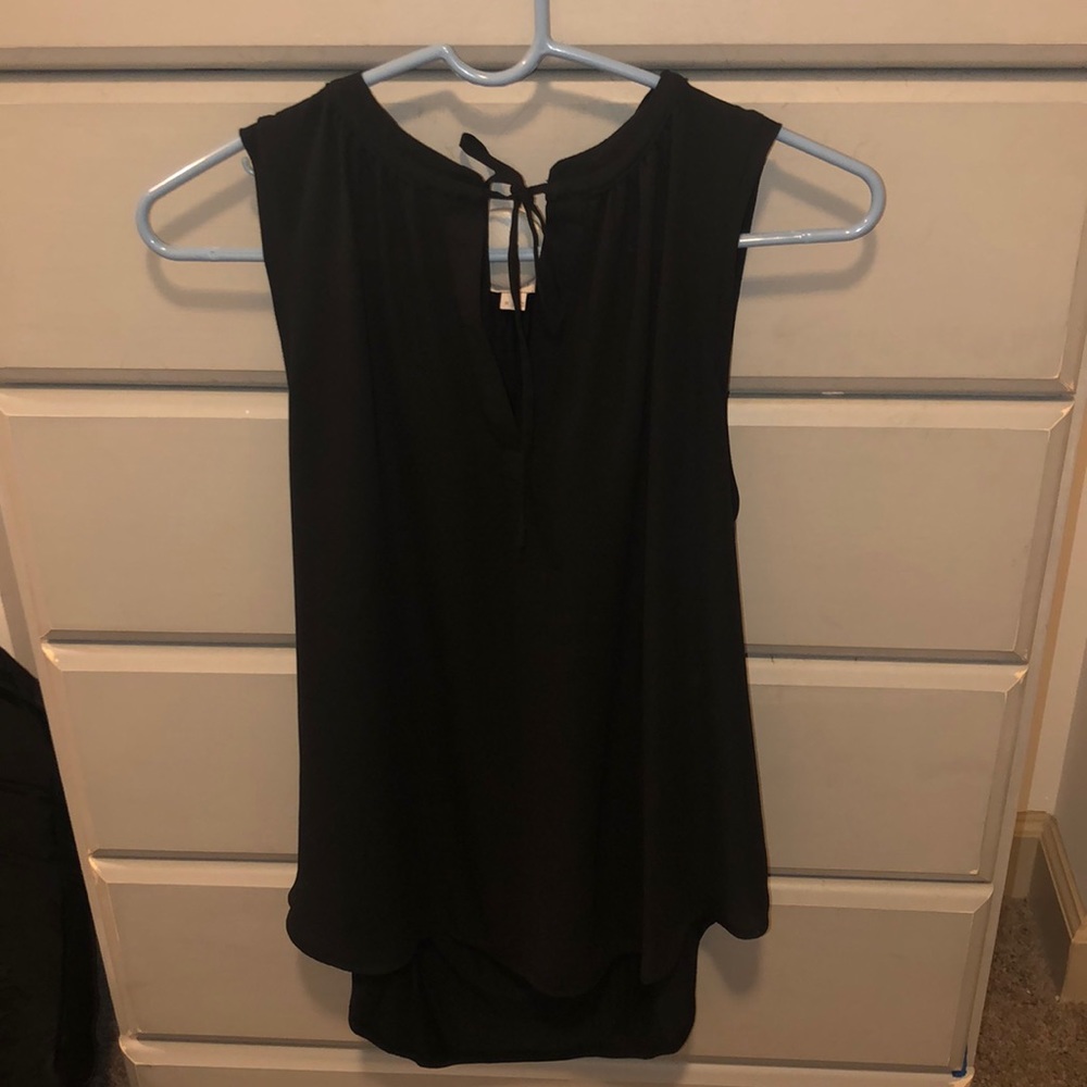 Black work tank top